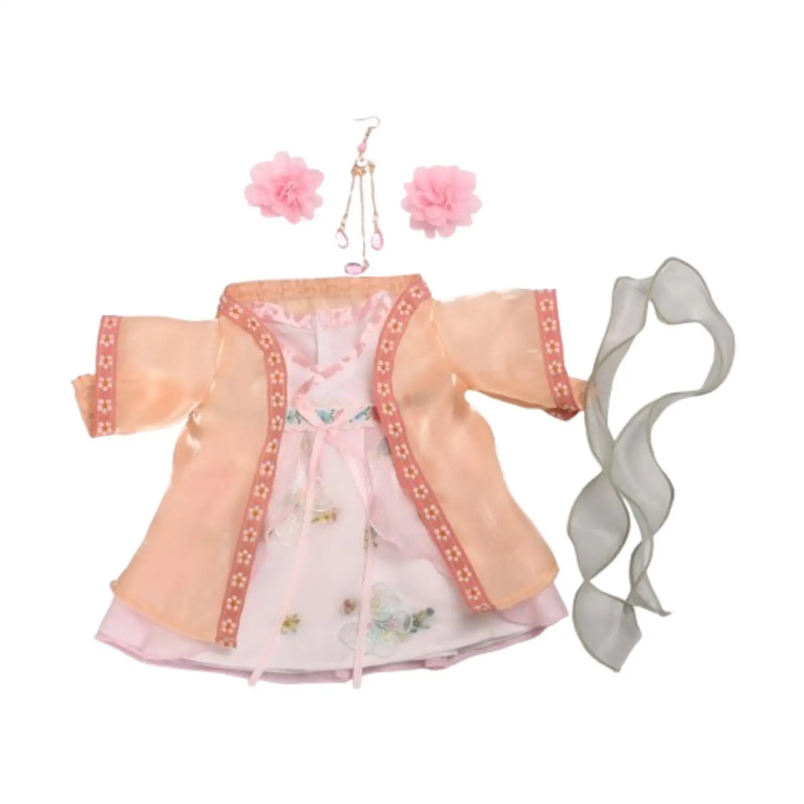 Plush Doll Dress, Doll Outfits, Photo Props, Cute DIY Toys, Soft Gift for Kids, Costume, Fancy Dress for