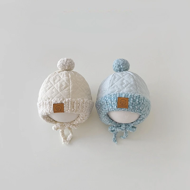 Gorro de invierno coreano cálido para bebé con orejeras, gorro térmico de estilo informal a prueba de viento para bebés, protección gruesa contra el clima frío - imagen 2