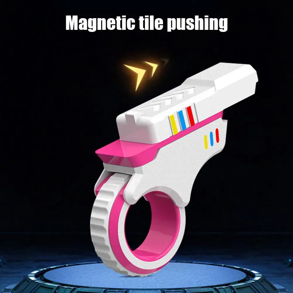 Deslizadores de dedo giratorios Fidget Toy Oficina alivio de presión deslizador trinquete dedo Fidget 3D impreso Fidegt ToysFingertip texturizado - imagen 3