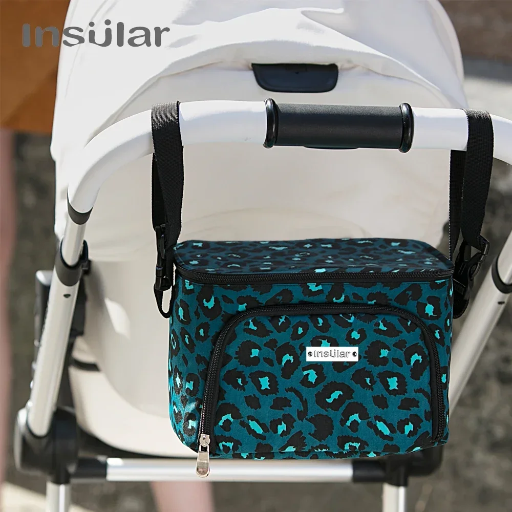 Insular Brand Portable 600D Polyester Mommy Travel Baby Diaper Bag Thermal Stroller Hanging Bag Organizer Nappy Bag - imagen 2