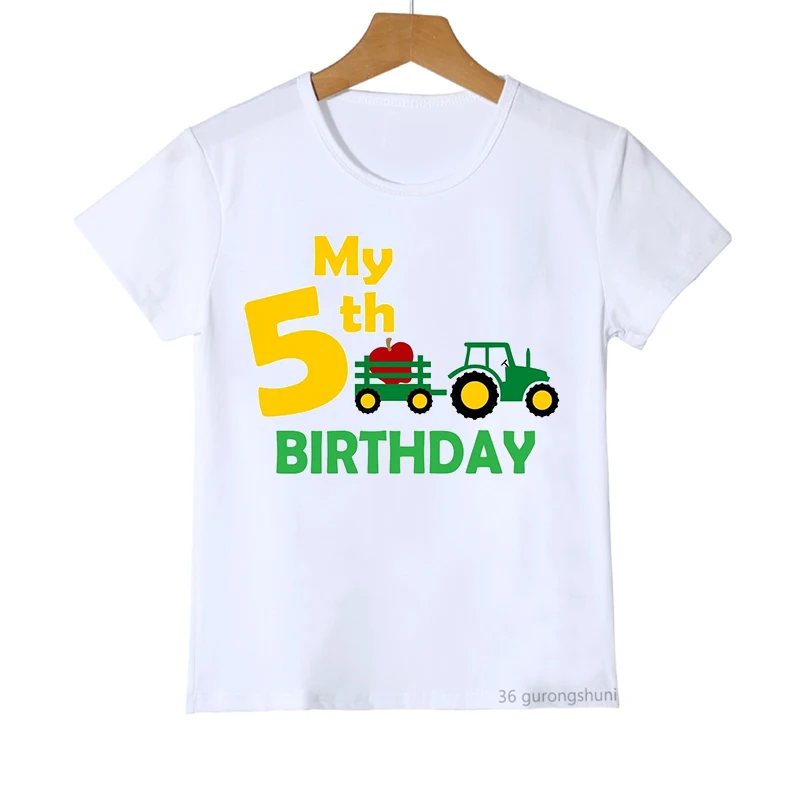 Camiseta cumpleaños tractor para niño (números 2-6) - imagen 5