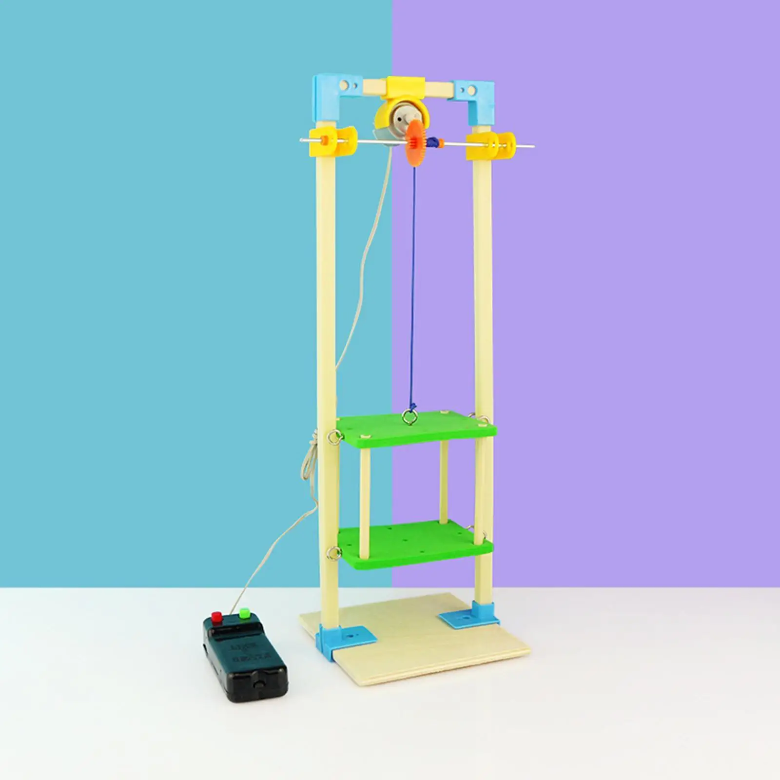 Remote Control Elevator Toy DIY Teaching Aids Educational Assembly Toy Model