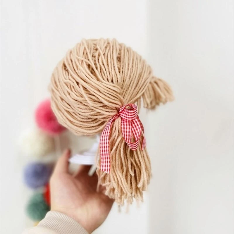 M76C Gorro peluca para bebés, niños y niñas, tocados novedosos, gorros postizo unisex, fáciles usar para disfraces y - imagen 5