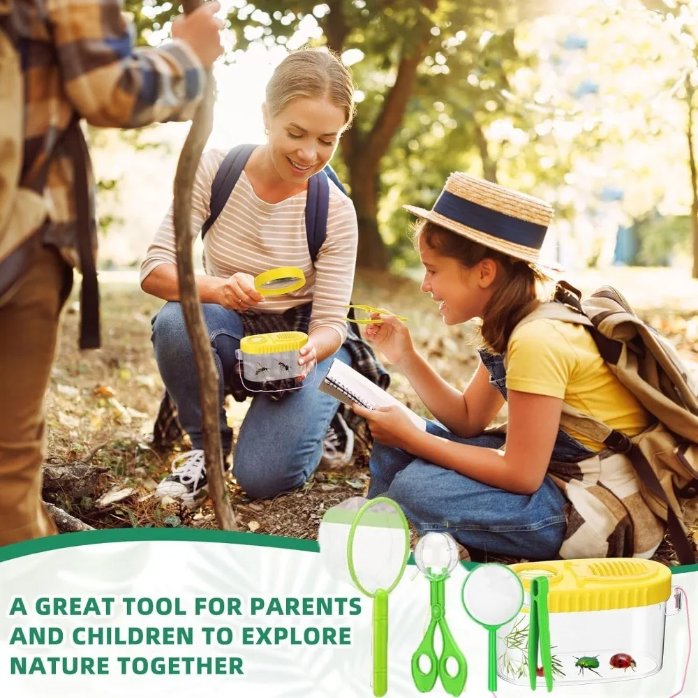 Kit de explorador para niños, acampada aventura al aire libre y atrapasueños, juguetes educativos exploración natural, regalo niñas - imagen 3
