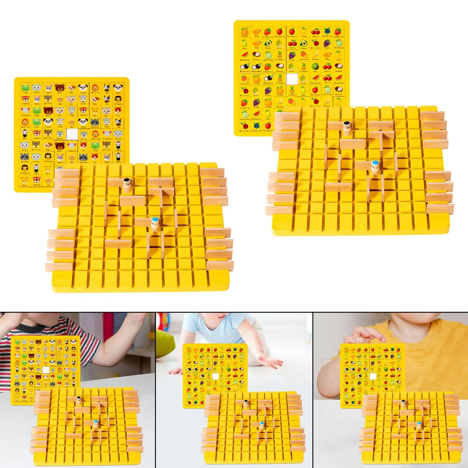 Strategy Game Educational Toy Puzzle Game Wooden Toys Wooden Strategy Family Game for Kids Boys Girls Children Birthday Gift