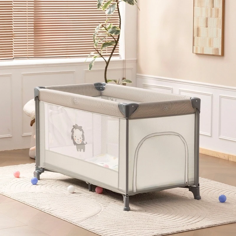 Cuna portátil plegable para bebé con mosquitera y colchón - imagen 4