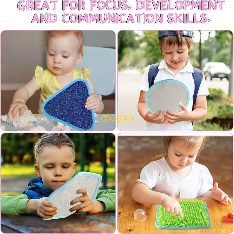 Tapetes sensoriales para desarrollo infantil, tela suave y plegables - imagen 4