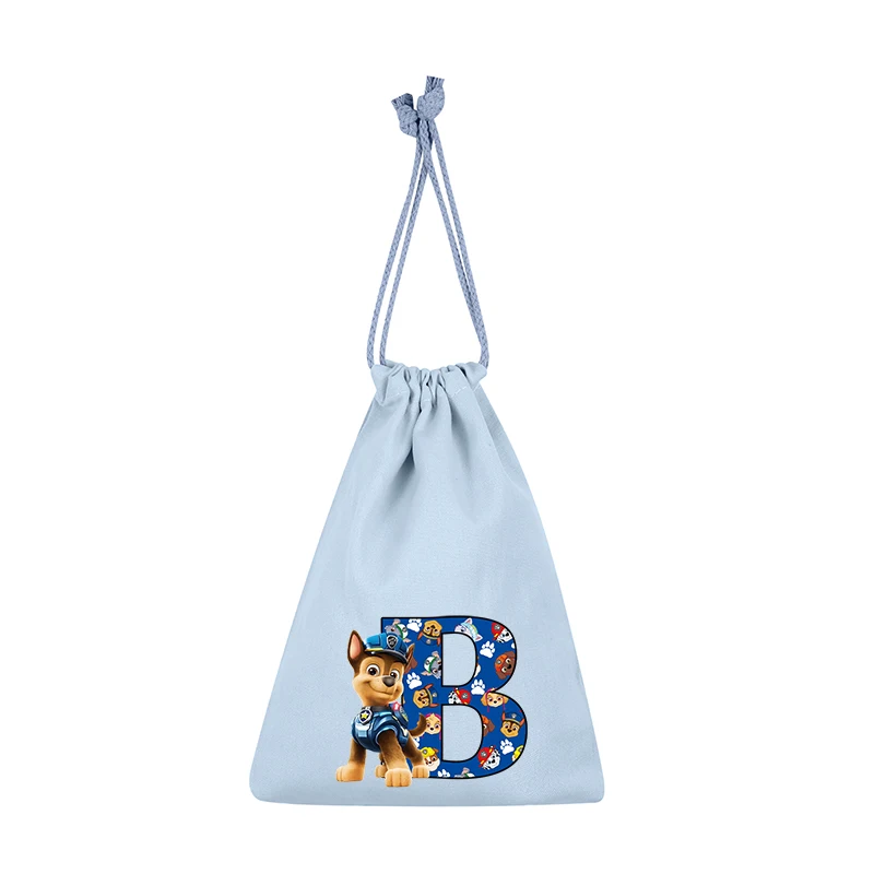 Paws Patrols Chase-bolsas con cordón para niños y niñas, bolsas de almacenamiento navideñas con letras de dibujos animados de Anime, bolso de mano, regalos bonitos y nuevos para niños - imagen 3