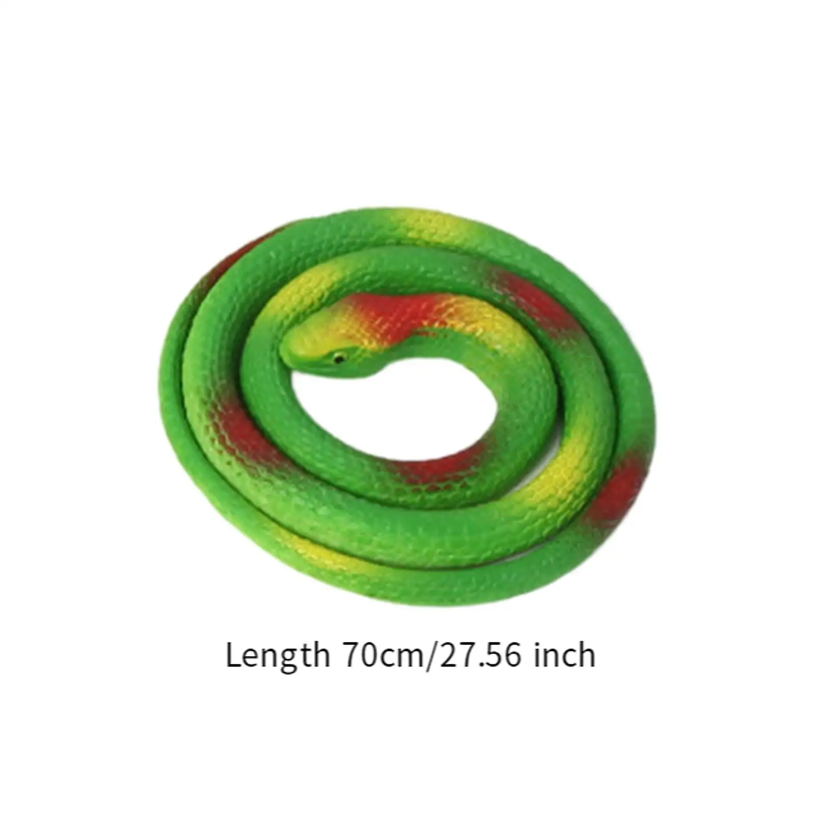 Soft Rubber Snake Figure Reptile Figures Jungle Animal Model Realistic Wildlife Animal Statue Halloween Party Favors Photo Props