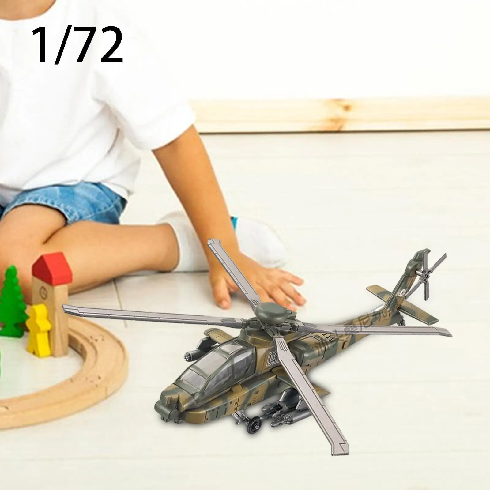 Helicopter Toy Holiday Present Simulation Desktop Decor Kids Toy Pretend Play