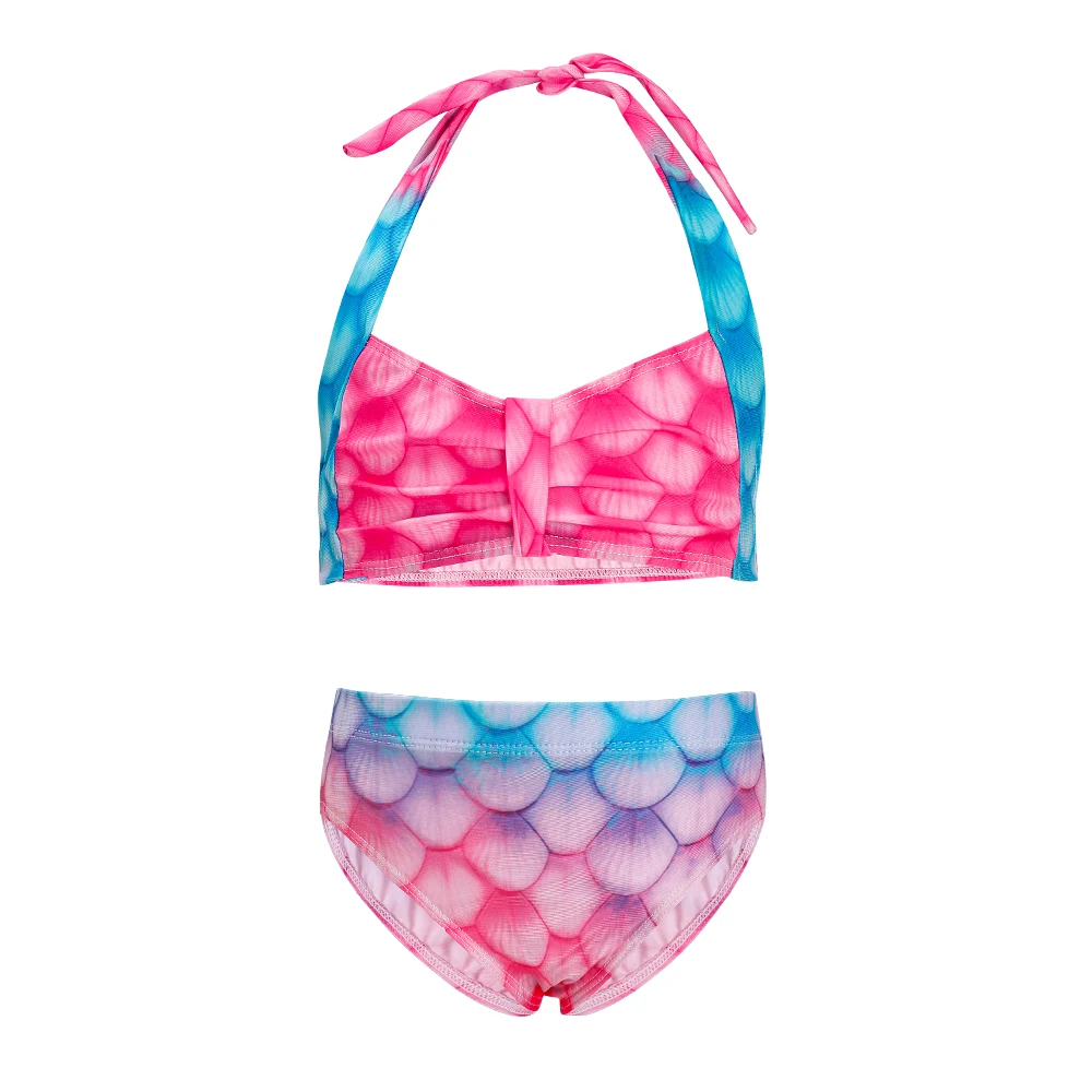 Bañador con cola de sirena para niña – conjunto bikini princesa playa - imagen 4