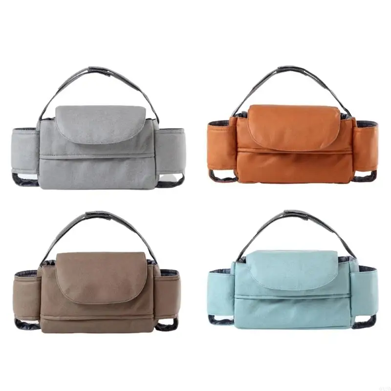 QX2D Organizador cochecito – Bolsa con bolsillos y bolsillo térmico