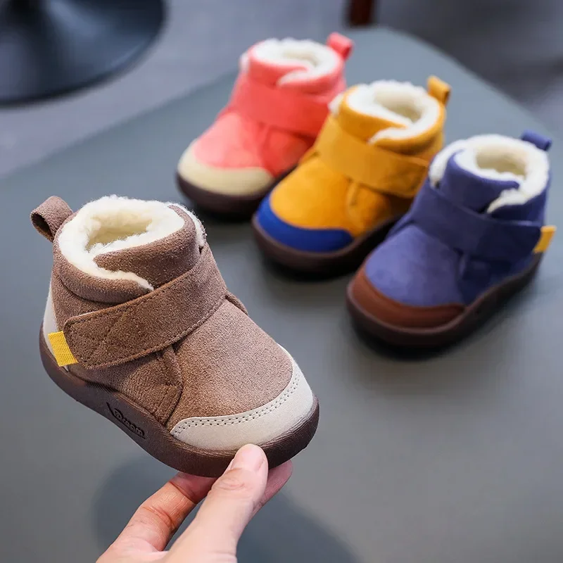 Botas de nieve antideslizantes para bebés con forro de felpa - imagen 2