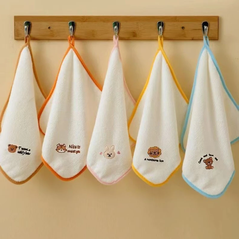 Juego de toallas para la cara bebé, paños suaves eructar, toalla babear recién nacido, forro polar Coral absorbente, cuadrados muselina accesorios bebés, 5 uds - imagen 3