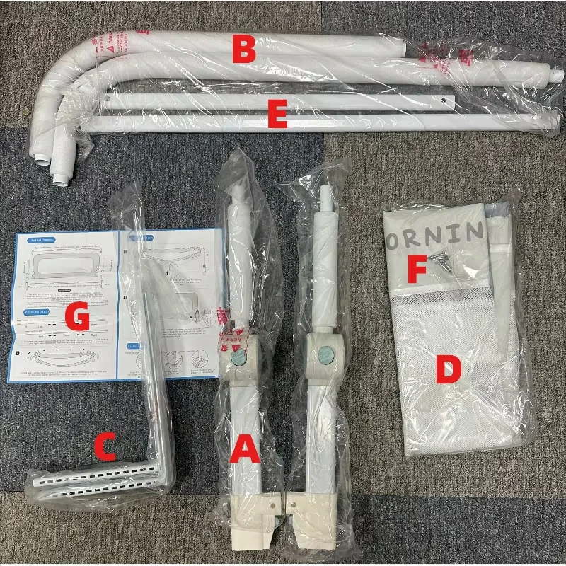 Barandilla de seguridad plegable para cama de bebé invisible - imagen 5