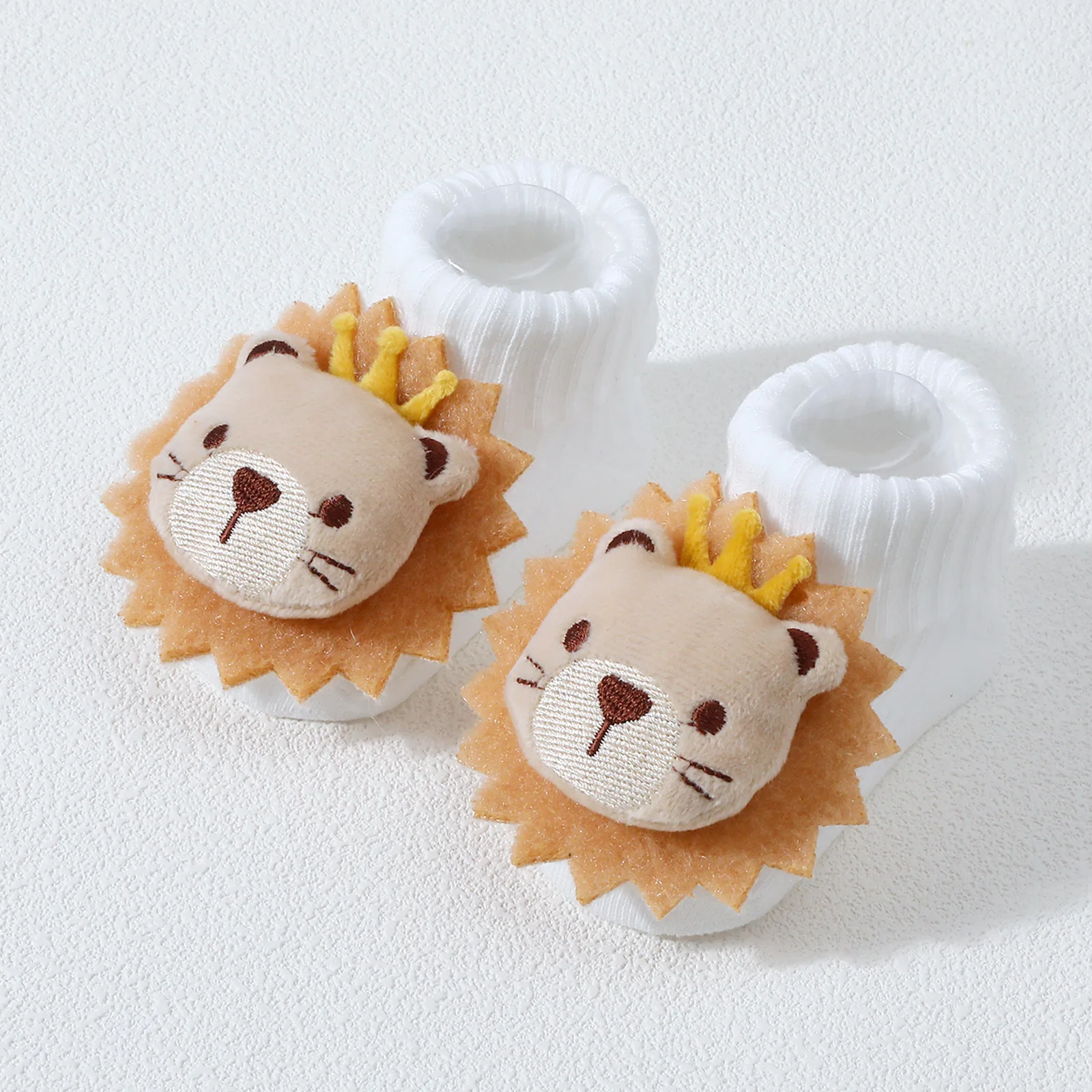 Calcetines antideslizantes con dibujo de oso para bebé – Suela suave para antes de caminar