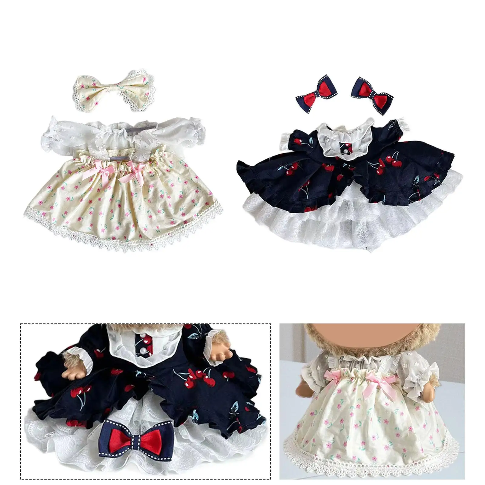 Dolls Dress Suit Girl Doll Costume Accessories for 38cm Dolls Birthday Gifts