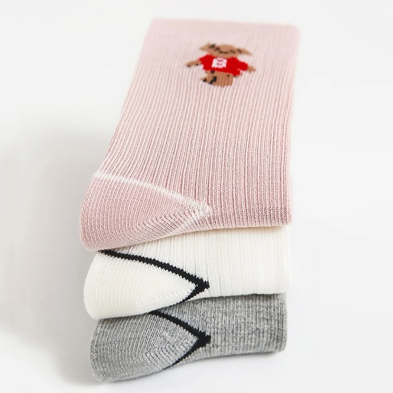 Calcetines de algodón para niños, calcetines deportivos bonitos de dibujos animados para primavera y otoño para estudiantes, calcetines de moda para niños y niñas de 0 a 5 años - imagen 4