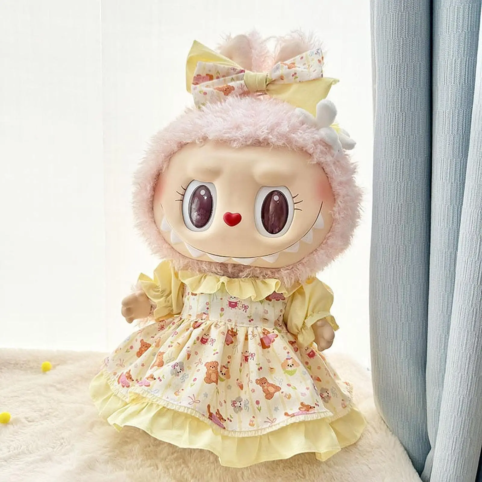 Fashion Dolls Dress Suit with Headwear Doll Clothes Plush Doll Accessories for 14.96inch''dolls Girls Dolls Girl Birthday Gifts