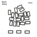 Black-40pcs 4mm