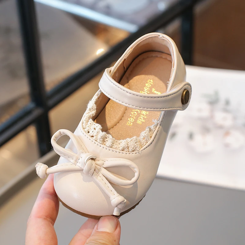 Zapatos de niña con encaje antideslizantes para primavera y otoño - imagen 4