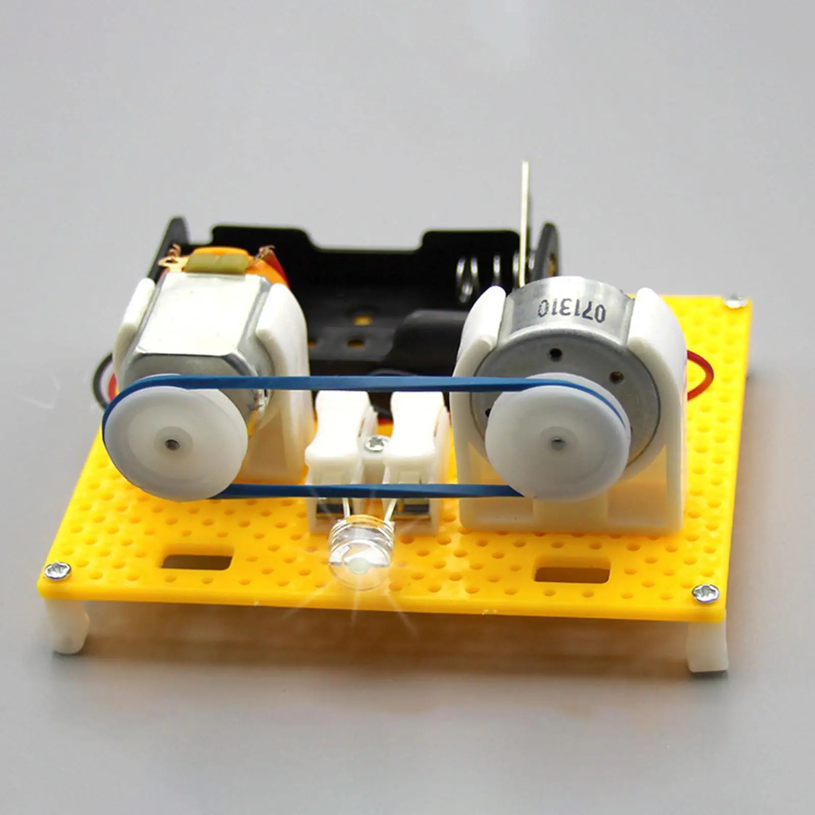 DIY Motor Generator Kits with LED Bulb DIY Educational Education Model Toy