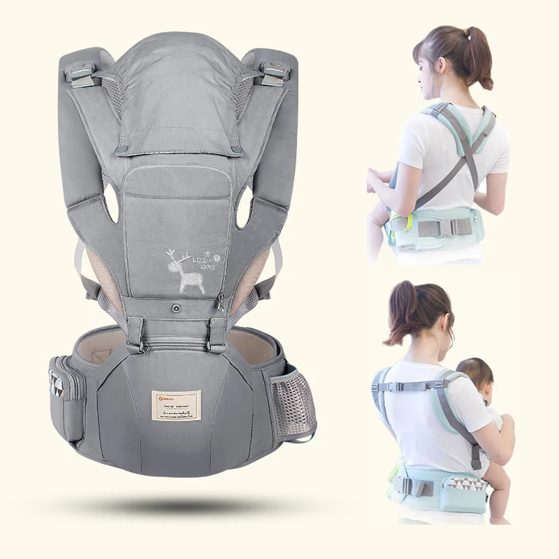 Nuevo Portabebés ergonómico para bebé de 0 a 36M, asiento de cadera para chico, portabebés tipo canguro para ahorrar esfuerzo, portabebés para viaje para recién nacido - imagen 2