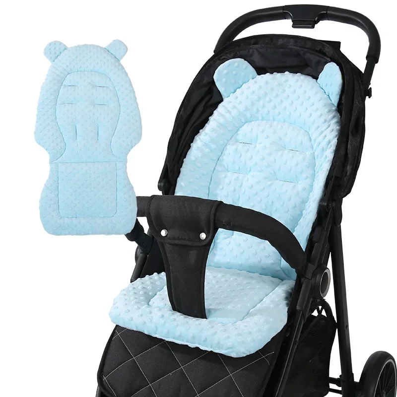 Cojín reversible de terciopelo para cochecito - imagen 3