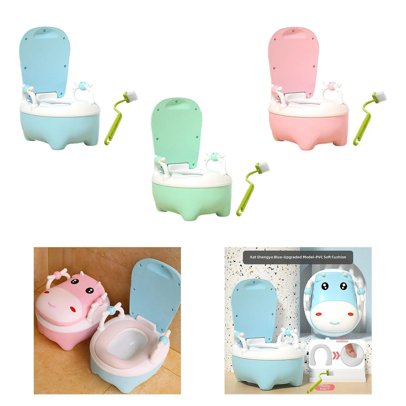 Baby Potty Toilet Comfortable Infants Toilet Seat for Camping Travel Babies