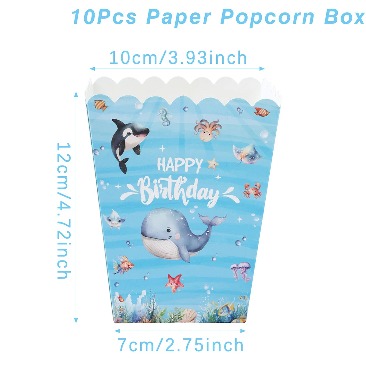 10pcs popcorn box