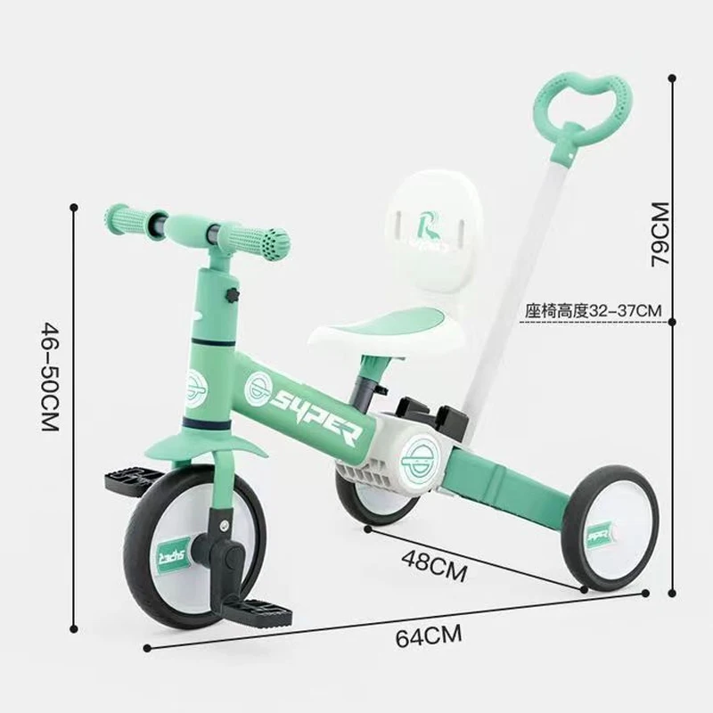 Triciclo plegable infantil – Tres ruedas, ligero y compacto - imagen 2