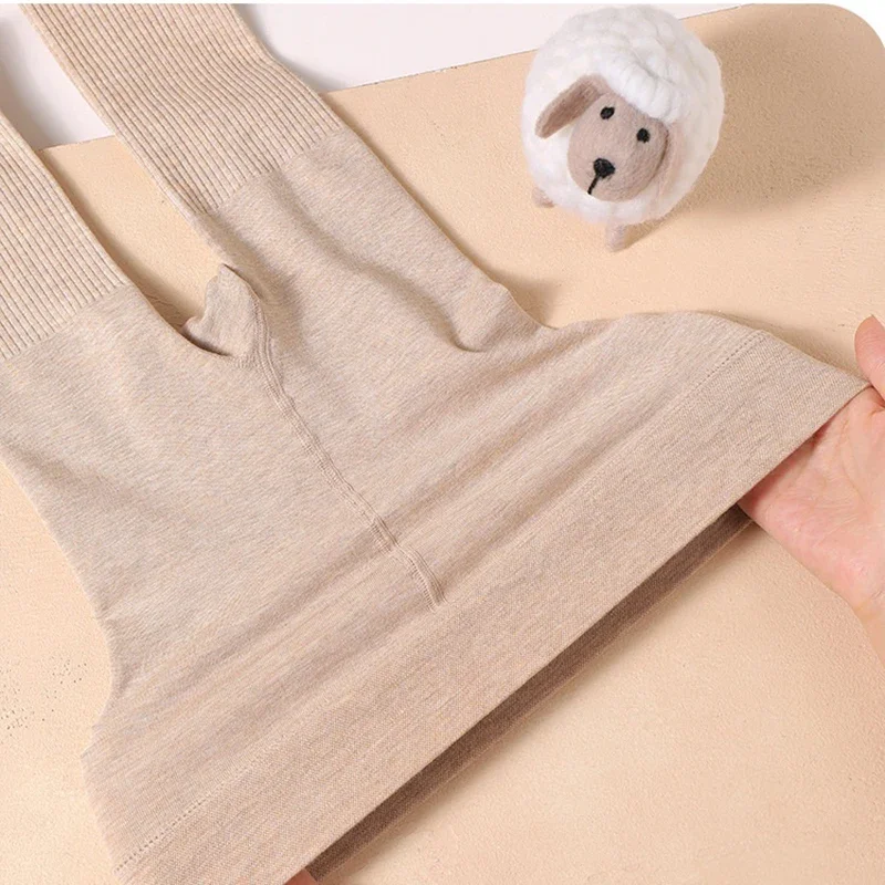 Ropa de Año Nuevo para niños, medias forradas de lana para niñas, mallas elásticas gruesas, pantimedias cálidas a rayas verticales para niñas 2026 - imagen 5