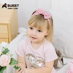 Cinta elástica para pelo bebé con lazo suave nylon talla única
