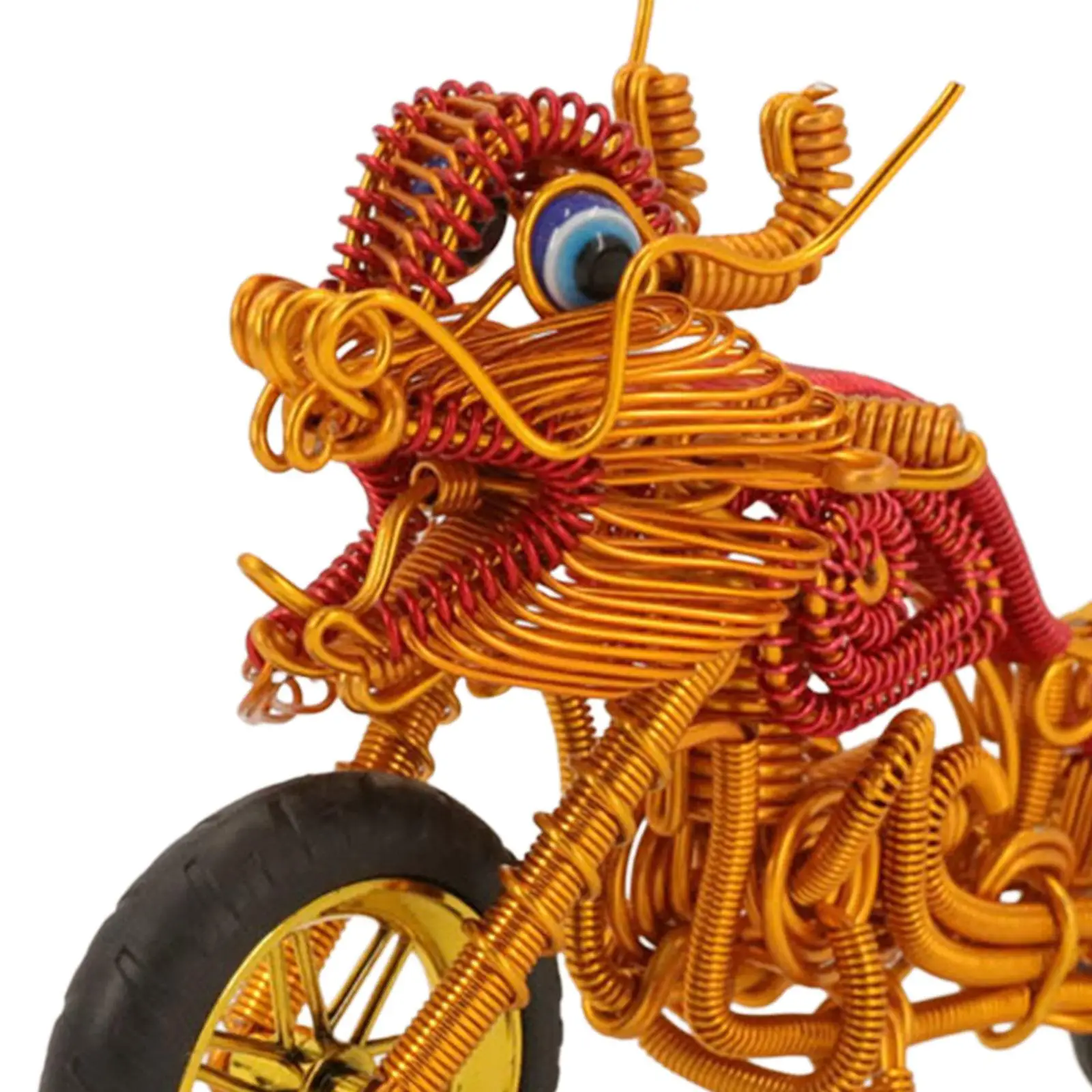 Desktop Motorcycle Model Desk Metal Antique Figure Crafts Artwork Novelty Collection Motorcycle Sculpture Ornament Men Gift