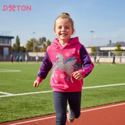 DXTON Sudadera con capucha para niños – Lentejuelas infantiles
