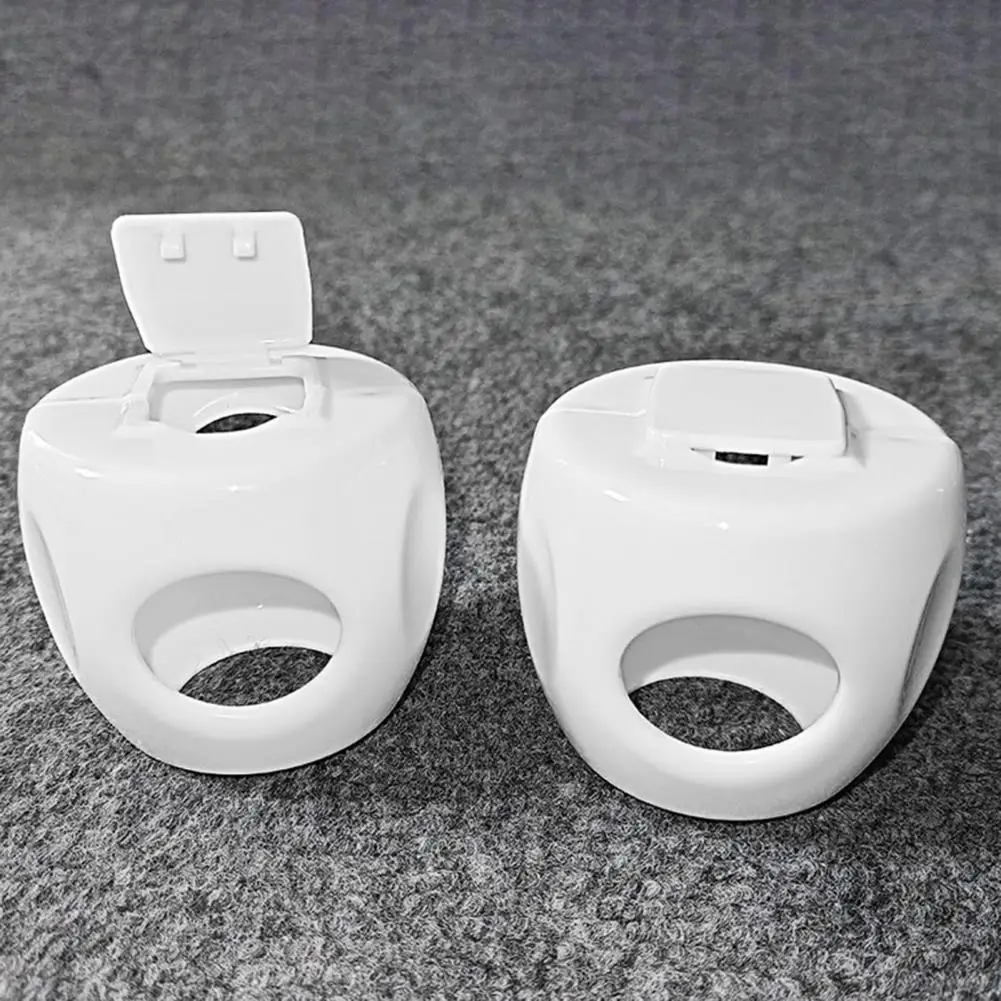 Cubierta de cerradura de diseño Simple, cubiertas de manija de puerta a prueba de niños para seguridad de bebé, Protector de cerradura de puerta de fácil instalación, Juego de 4 acolchados - imagen 2