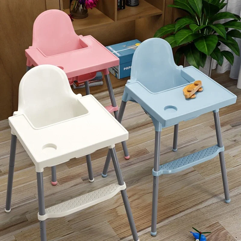 Silla de comedor de seguridad ajustable para niños, mesa y silla de comedor estables para bebés y niños pequeños, silla alta para comer para bebés, silla creciente - imagen 2