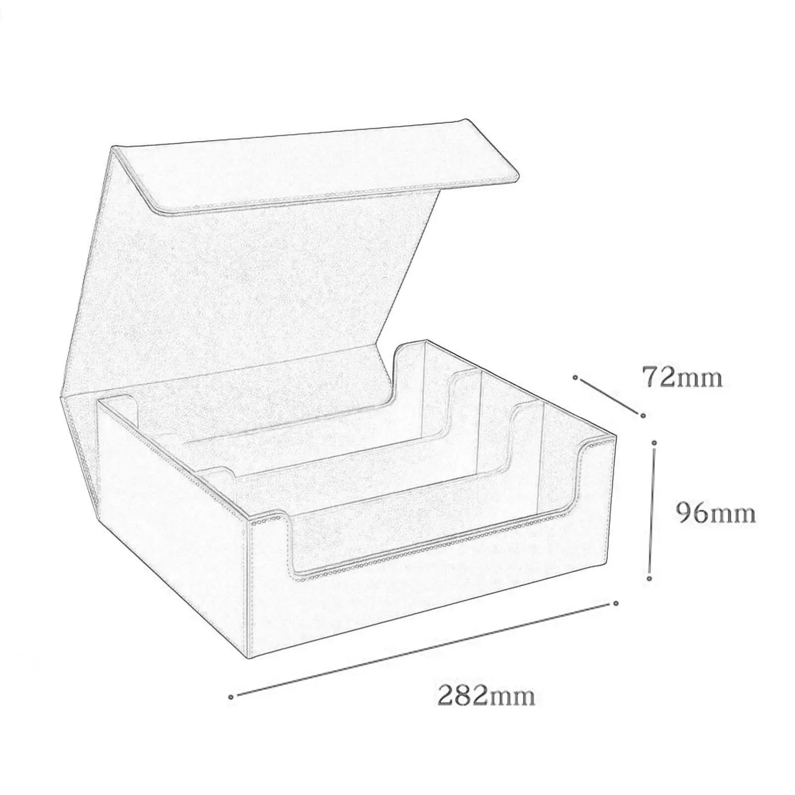Trading Card Deck Box Sturdy Strong Standard Display Multipurpose with Magnetics Closure Organizer Collectible Sports Cards Case