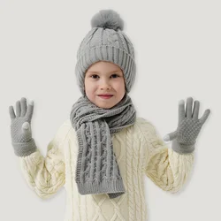 Conjunto de invierno para niños: gorro, guantes y bufanda