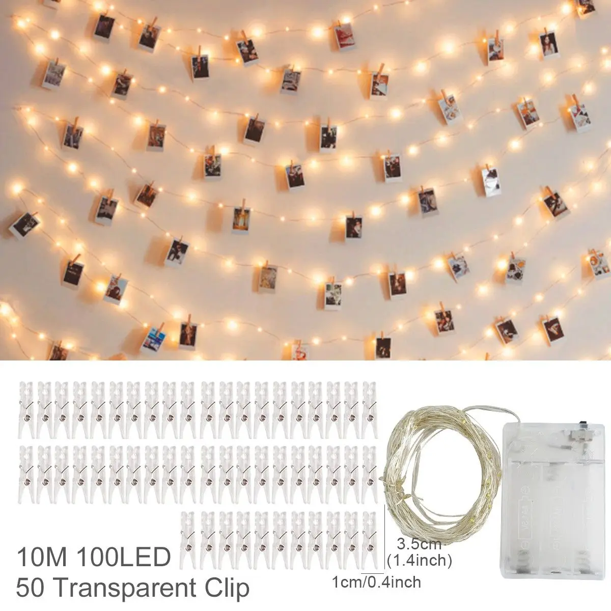 10m100led warm white