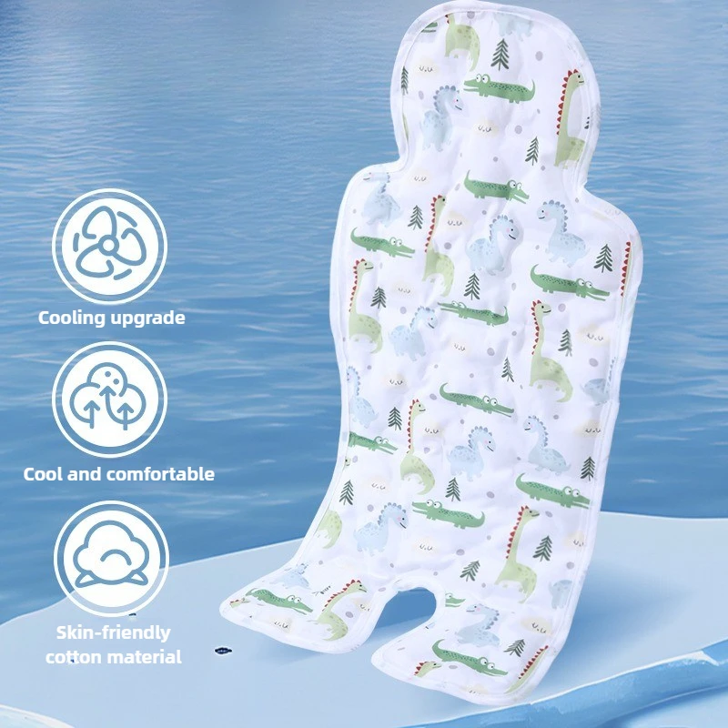 Alfombrilla refrescante para cochecito de bebé, almohadilla de hielo para cochecito de bebé, asiento de seguridad, alfombrilla refrescante, silla de comedor para niños, alfombrilla refrescante Universal con cuentas de hielo - imagen 3