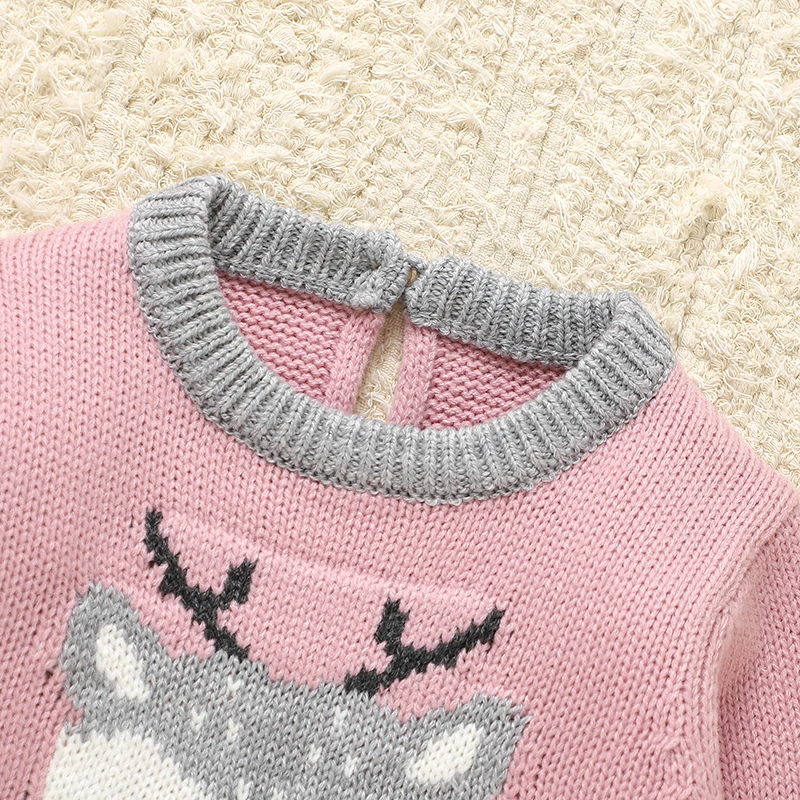 Conjunto de punto para niña – Suéter y pants de invierno - imagen 2