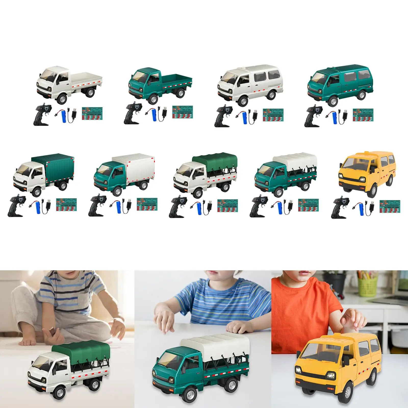 RC Car 1/16 Toy Car Lightweight Remote Control Vehicle RC Model Car Model Vehicle for Gift Childrens Day Adults Kids Boys