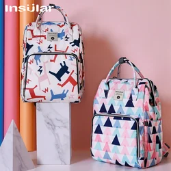 Bolsa de pañales impermeable para bebé, mochila ligera y espaciosa
