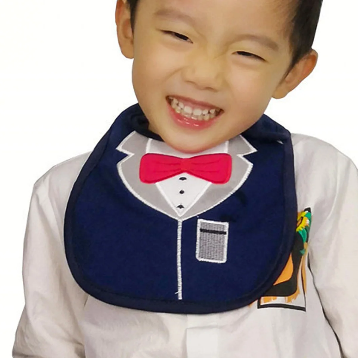 Baberos de algodón impermeables para bebé, Baberos para comer con dibujos animados, toallas suaves para Saliva, babero de comedor para bebé, 3 uds. - imagen 5