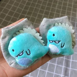 Calcetines de muñeca 3D con dibujos de animales para bebé de 0 a 3 años, calcetines antideslizantes de goma de algodón para bebé recién nacido