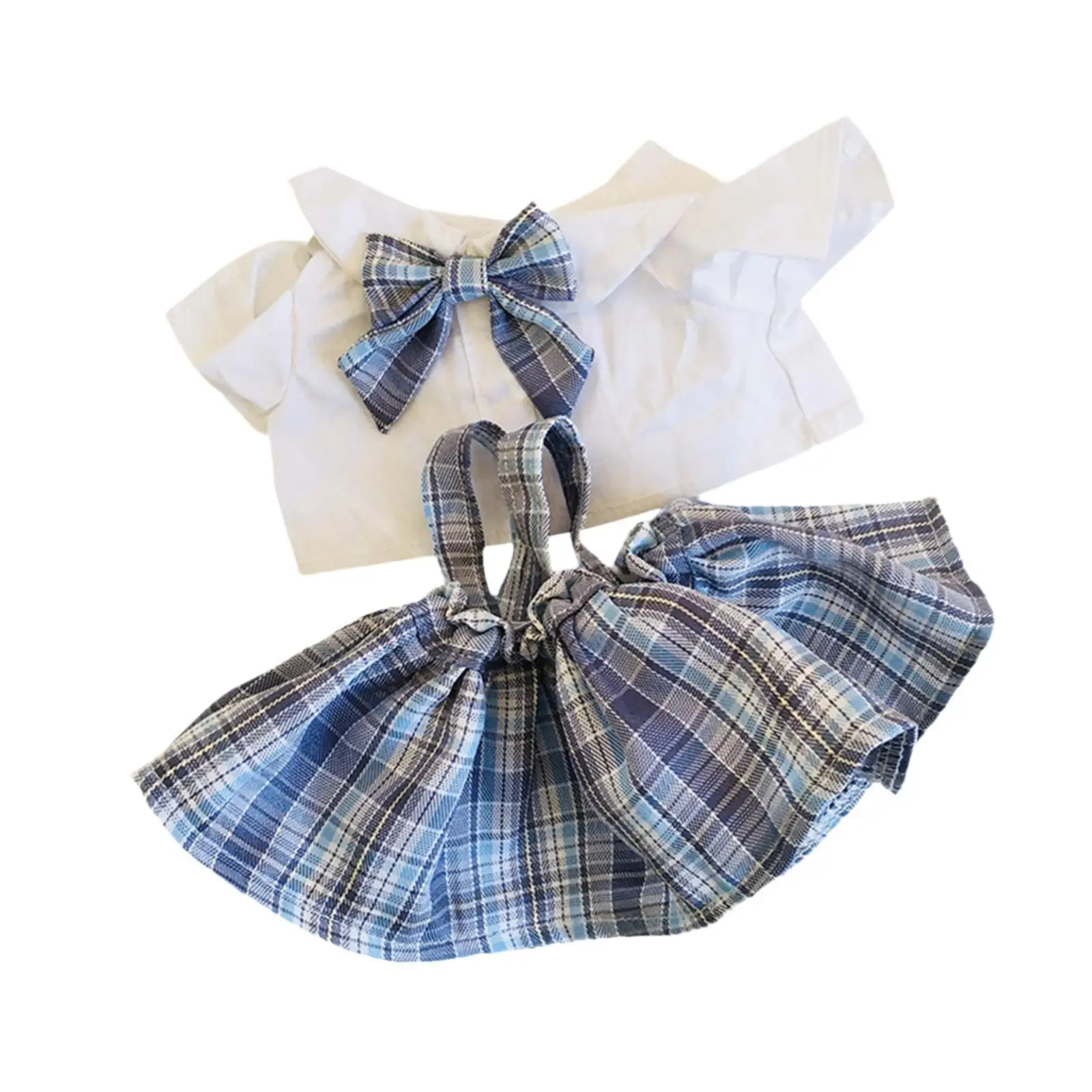 38cm Plush Doll Clothes Costumes Photo Props Fashion Stuffed Animals Clothes Dress up Soft Doll JK Skirt Cartoon Doll Outifits