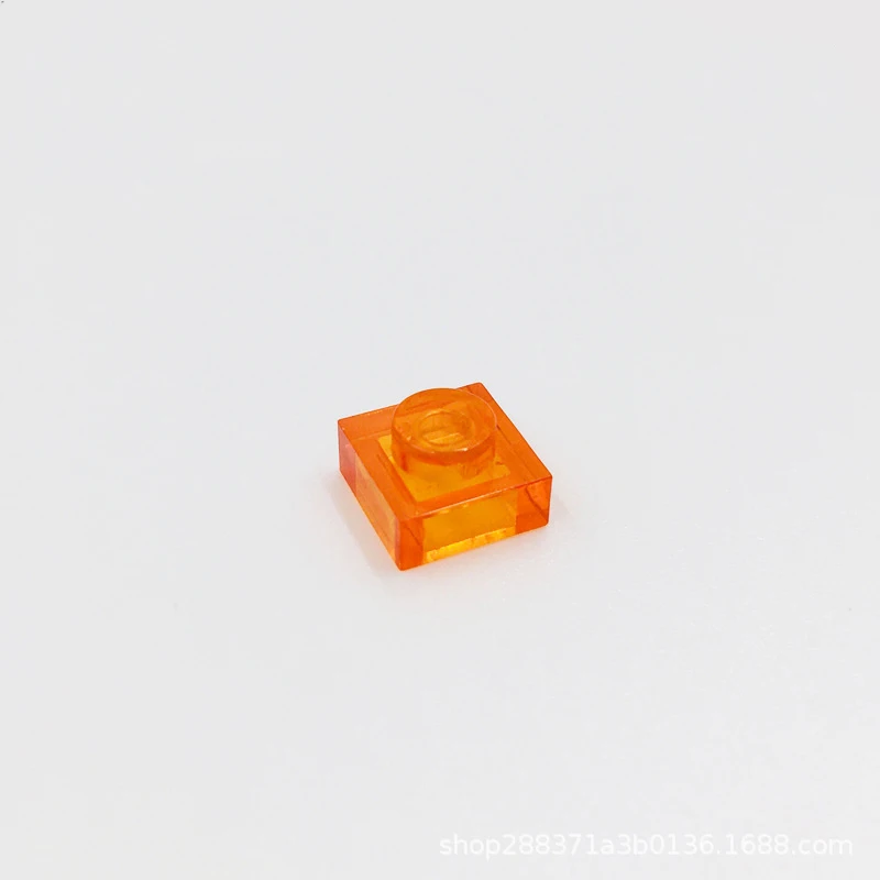 200pcs clear orange