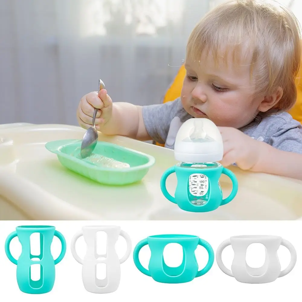 Nuevo con mango fundas de silicona fácil agarre fundas para botellas antirotura duraderas 120/240ml fundas protectoras Accesorios - imagen 2