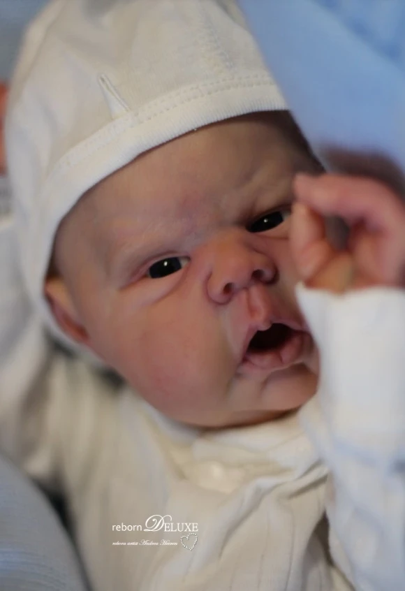 Kit de muñeca reborn NPK con cuerpo de tela y ojos realistas - imagen 2
